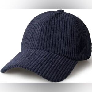 Chokolids Navy Blue Corduroy Adjustable Baseball Cap Hat Unisex Adult
